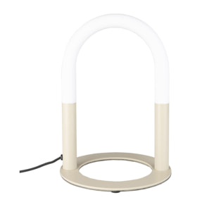 Arch - Lampe à poser en métal - Beige.