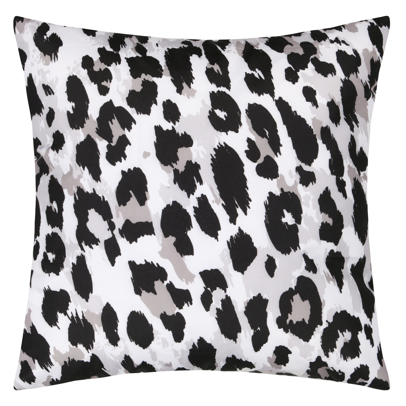 Coussin motif léopard - Noir