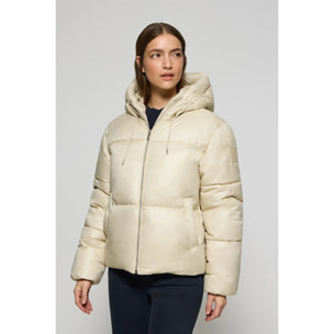 Chaqueta beige corta acolchada Sidney con detalles Polo Club