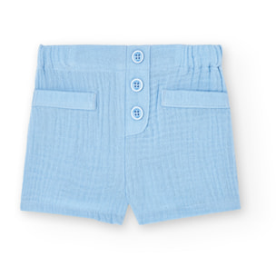 Conjunto combinado bebÃ© niÃ±o, algodÃ³n liso, blanco, cuello