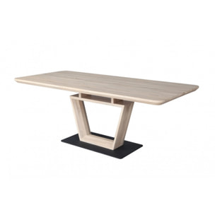 Table de repas extensible 160/200 cm en bois - ZAG