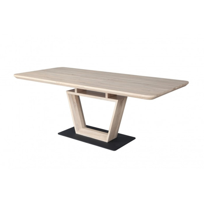 Table de repas extensible 160/200 cm en bois - ZAG