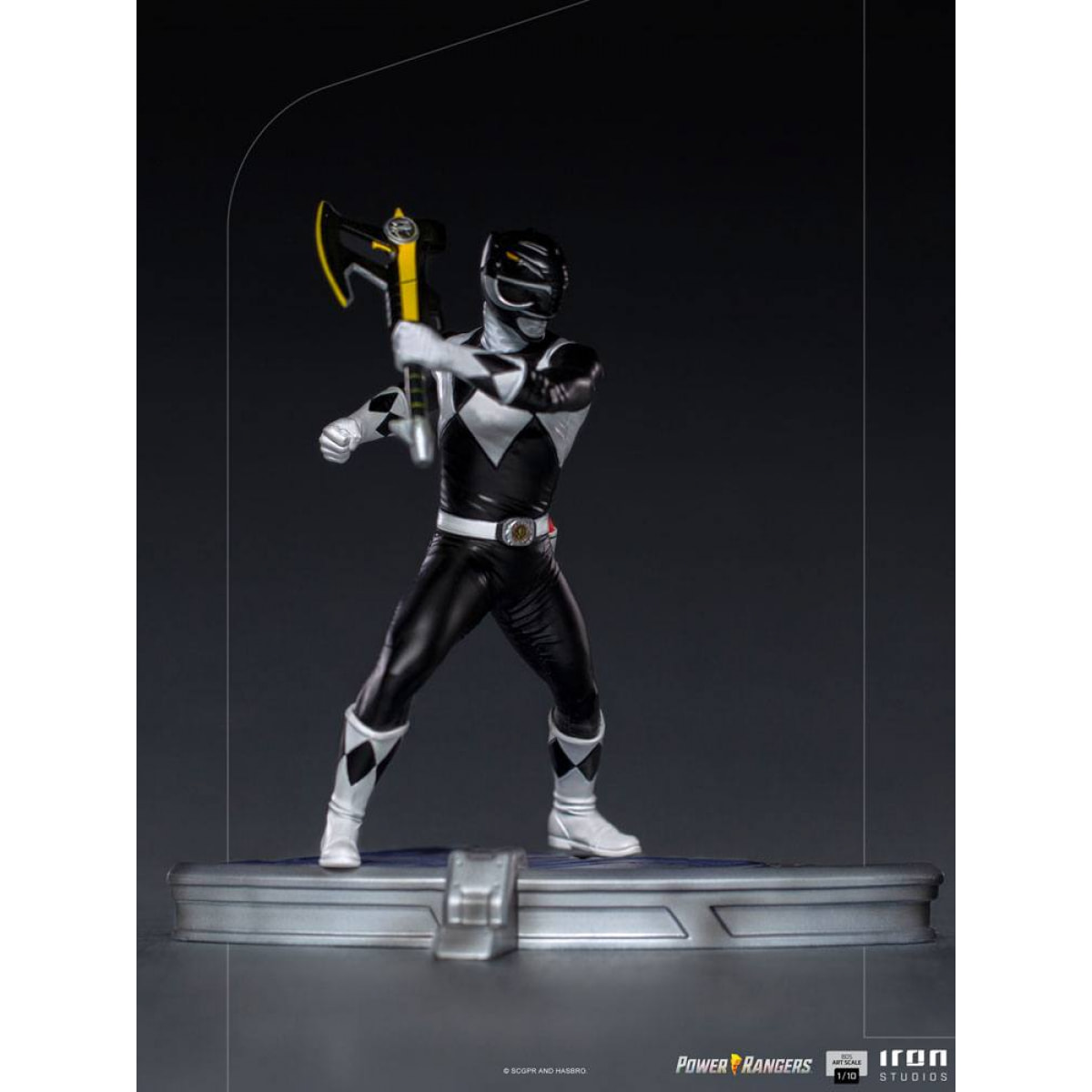 Power Rangers Bds Art Scale Statua 1/10 Black Ranger 17 Cm Iron Studios