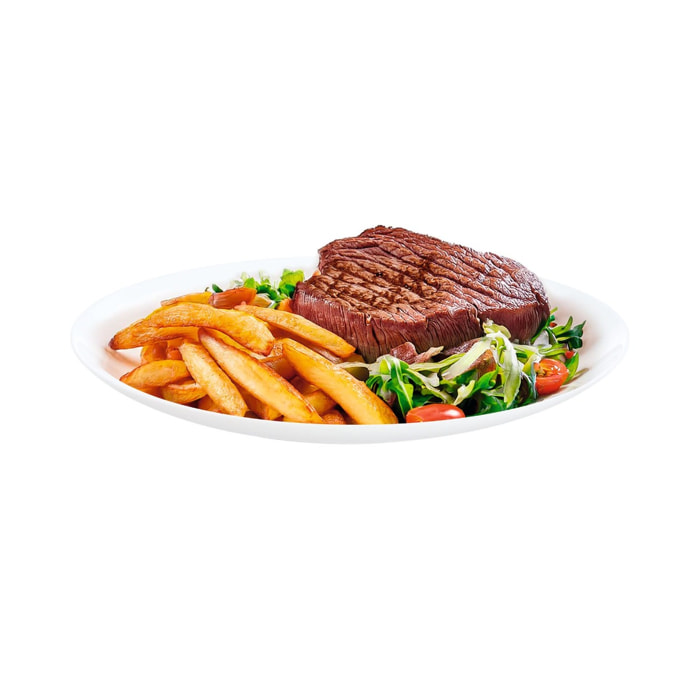 4 assiettes plates blanches 25 cm Apy - Luminarc