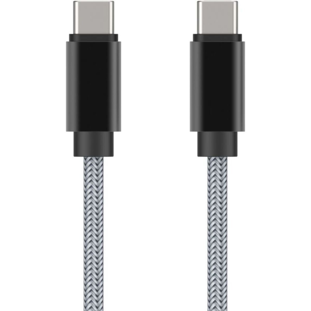 Câble USB C ADEQWAT vers USB-C gris 2m