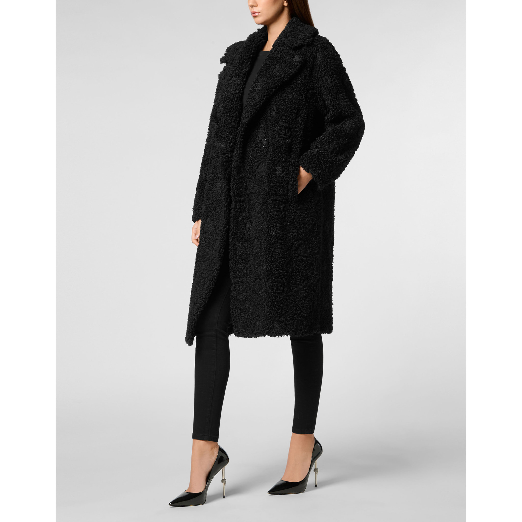 PHILIPP PLEIN ABRIGO LARGO MONOGRAM