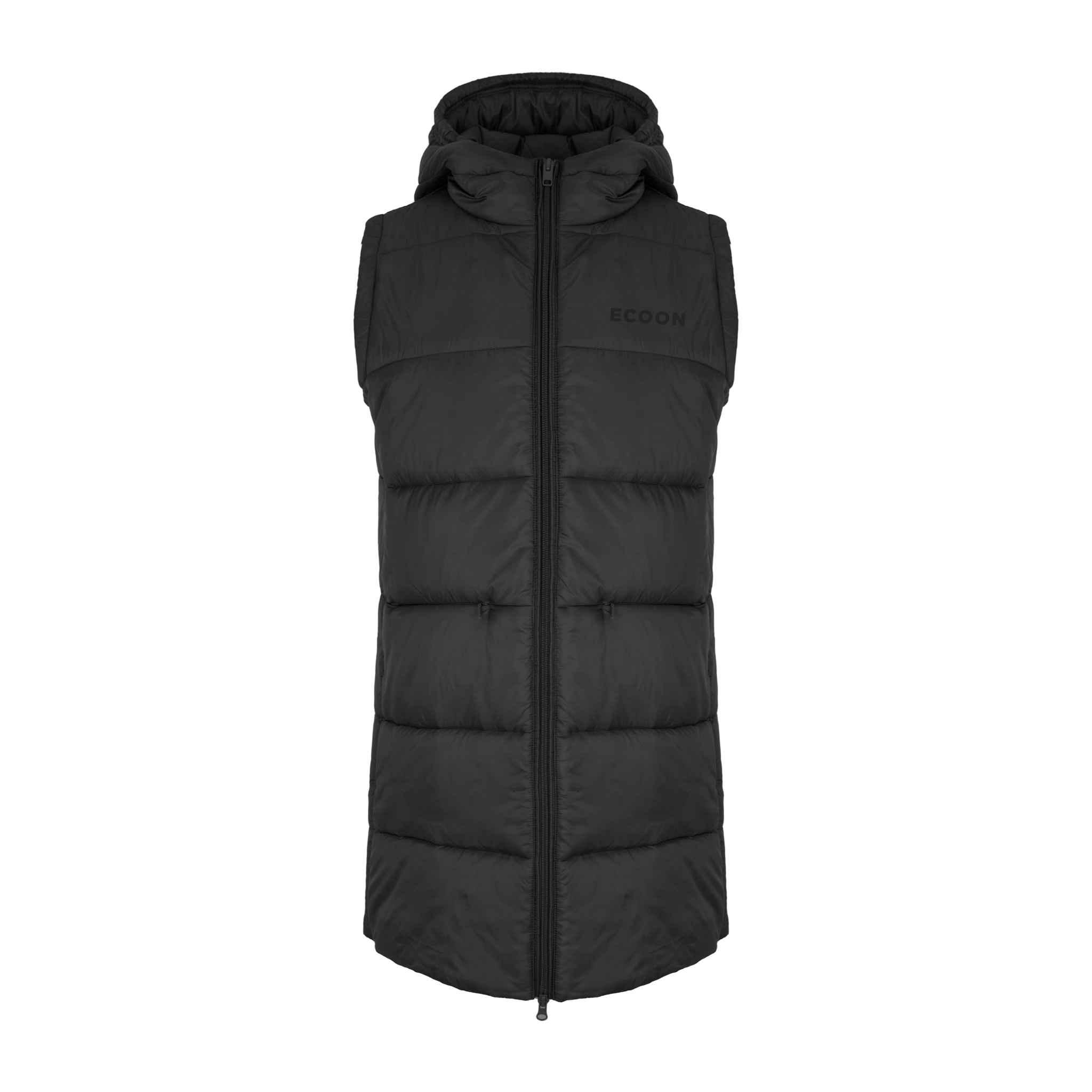 Chaleco Barcelona Long Vest dela marca ECOON - Negro