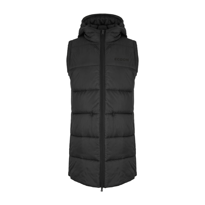 Chaleco Barcelona Long Vest dela marca ECOON - Negro