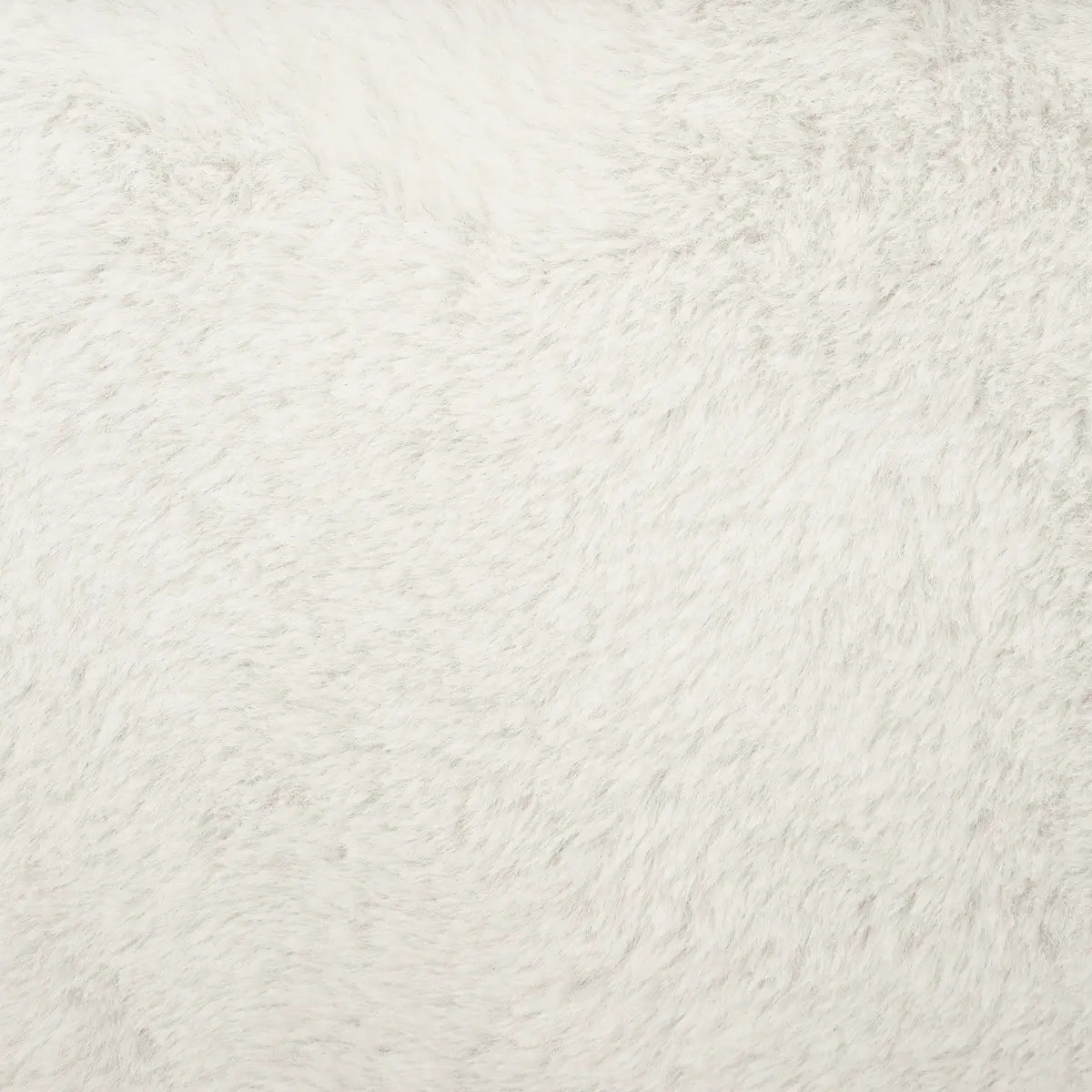 Pouf pliant "Ezzio" fourrure blanche