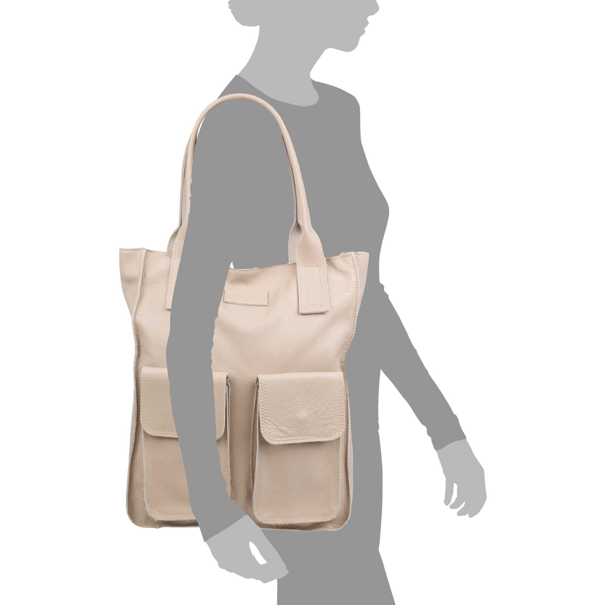 Bellona Bolso Tote Mujer. Piel auténtica Dollaro