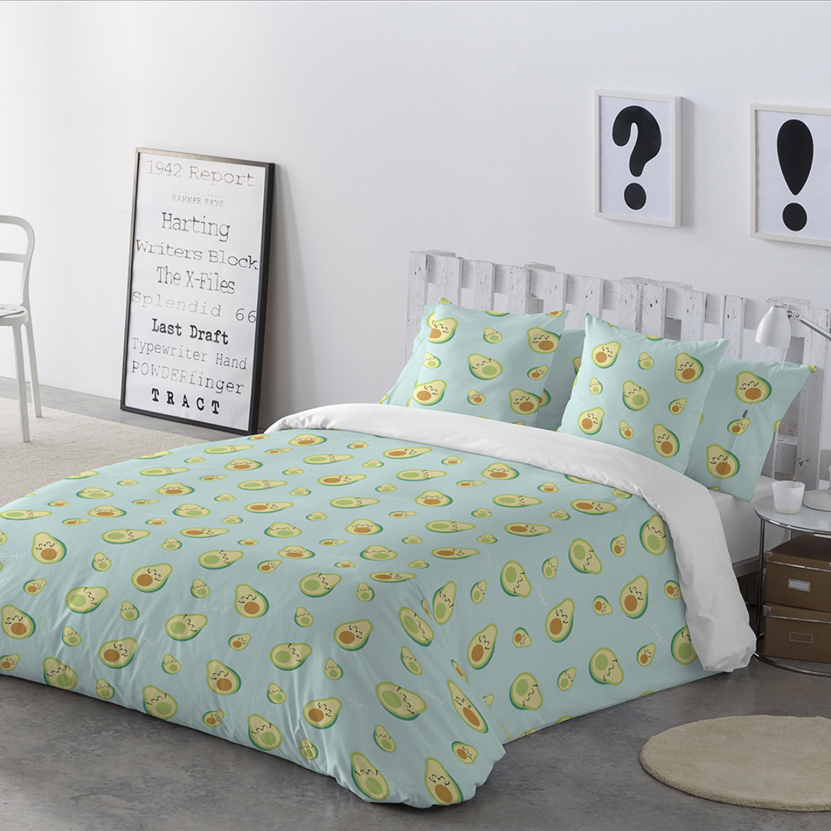 Funda de almohada 45x110 cm (cama de 90 cm) AGUACATES