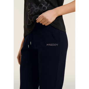 Pantaloni Sportivi con Polsini e Vita in Costina