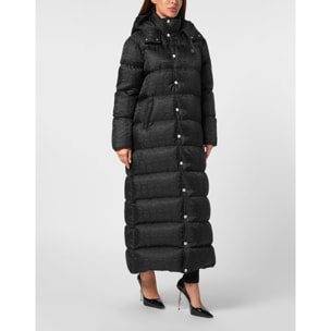 PHILIPP PLEIN Long Down Jacket MONOGRAM