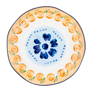 Assiette NAPOLI Ø20cm - 4 pièces - Agrume