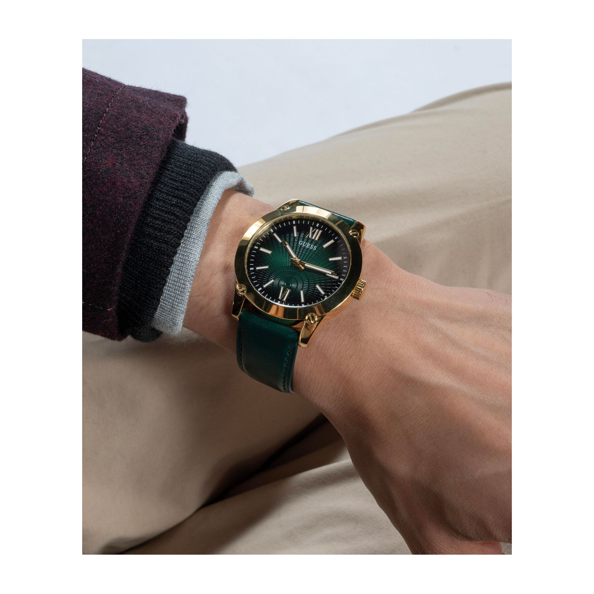 Guess Orologio Analogico Al Quarzo Crescent