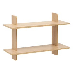 Étagère murale 2 niveaux Fixy 19x60cm beige