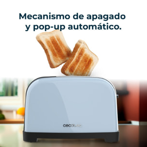 Cecotec Tostador vertical Toastin' time 1700 Double Blue 1700W de Potencia Doble