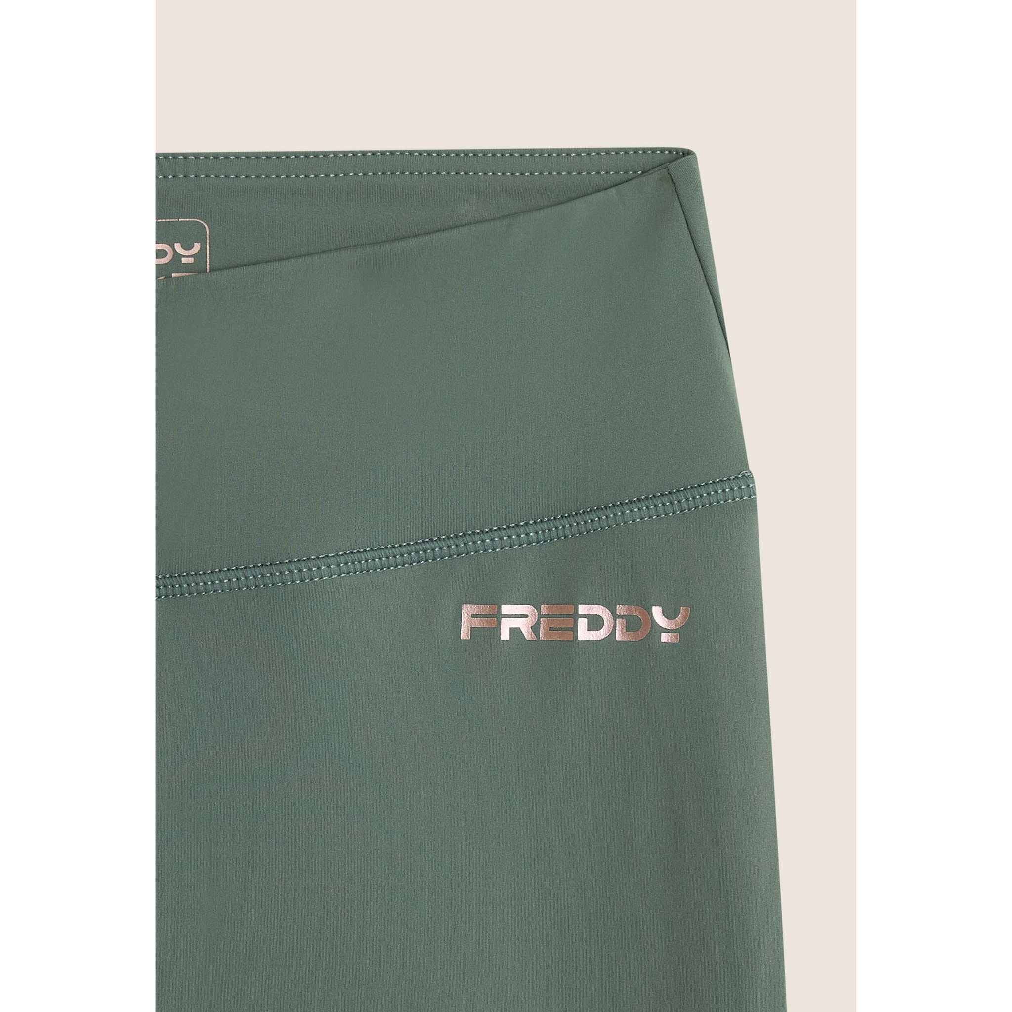 Leggings in tessuto quick dry vita alta con fondo a zampa