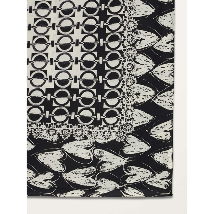 Oltre - Patterned scarf - Negro