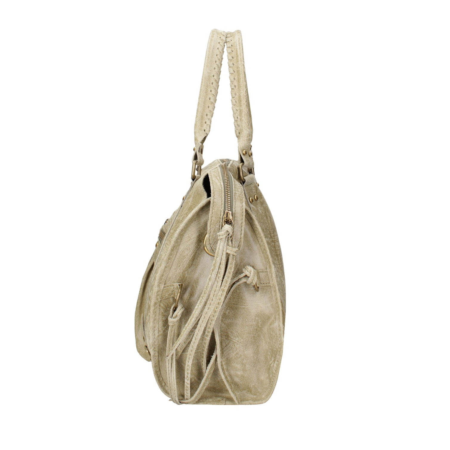 Borsa a spalla da donna - Modello Clara - Vera pelle - 41.0 x 28.0 x 13.0 cm