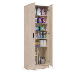 Armario de 2 puertas en efecto microcemento beige 60x180 cm Multi Useful Microcemento Beige