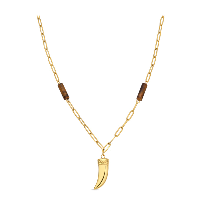 Collar Kayu acabado oro amarillo 18k