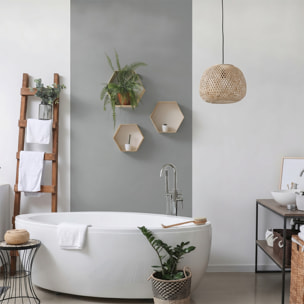 Rouleau adhésif décoratif Vinyle au Mètre - Gris clair - Sticker Lavable Imperméable Mur Cuisine Meubles