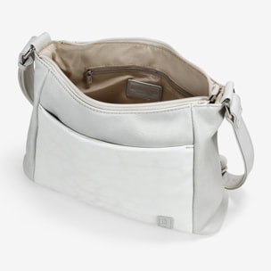 Bolso bandolera piedra con bolsillo grabado de leopardo