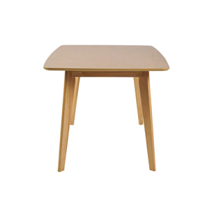 Table à manger rectangulaire scandinave bois clair chêne L150 cm LEENA
