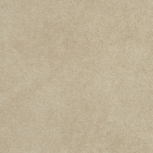 Fauteuil chauffeuse en velours style contemporain 1 place beige