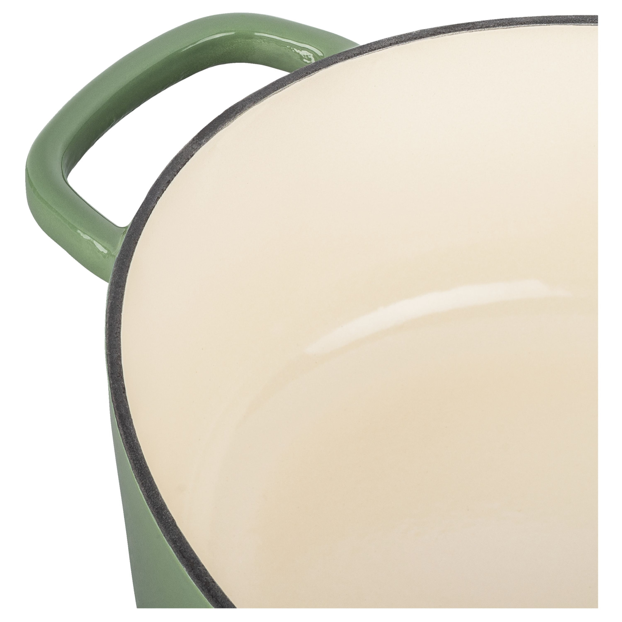 Cocotte en fonte Bellamonte, Ovale, Vert, 33 cm