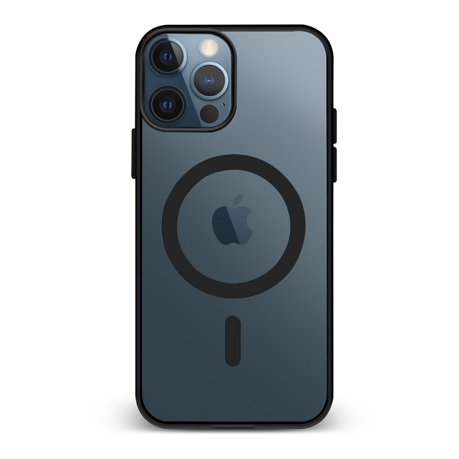 DAM Custodia ibrida anti-shock  Magsafe per iPhone 15 Pro. Bordi in silicone e retro in PVC. 7,34x1,11x14,94 centimetri. Colore nero