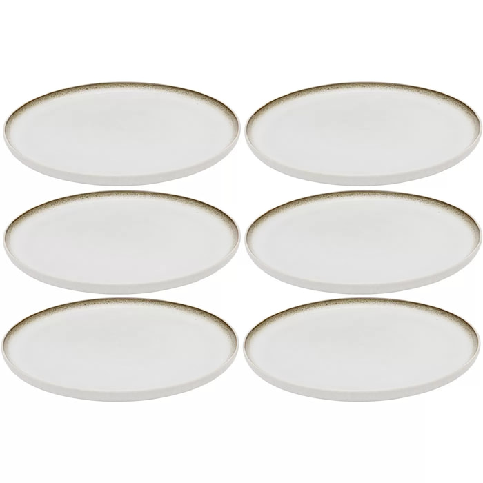 Assiettes Elio 21cm set de 6 Kare Design
