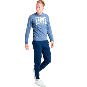 Camiseta de hombre Leone Basic de algodón de manga larga