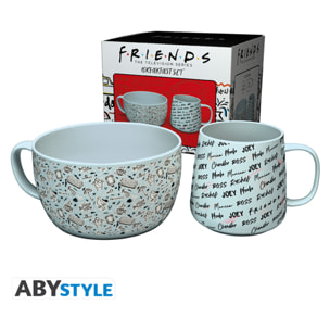 Friends - Set Colazione Tazza + Ciotola - Doodle