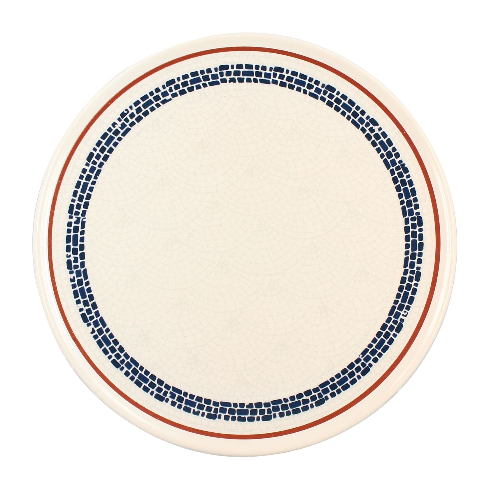Lot de 6 assiettes à pizza en faïence blanche 32cm AMATXI