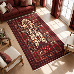 Tapis d'orient oriental, noué main en laine, ABEKOSO