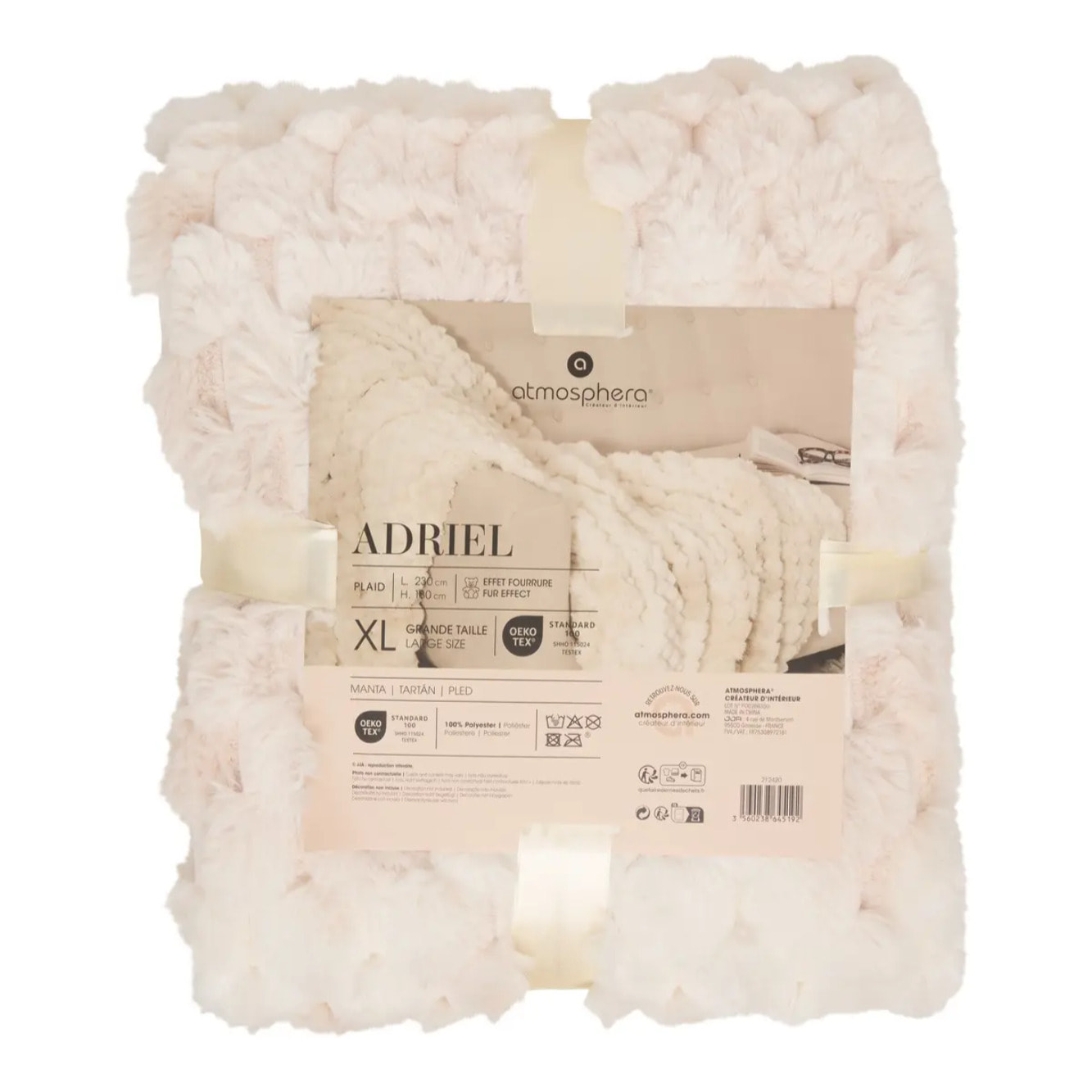 Plaid Adriel beige 230x180cm