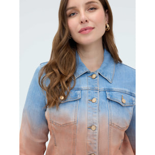 Fiorella Rubino - Giacca in denim dégradé - Azzurro