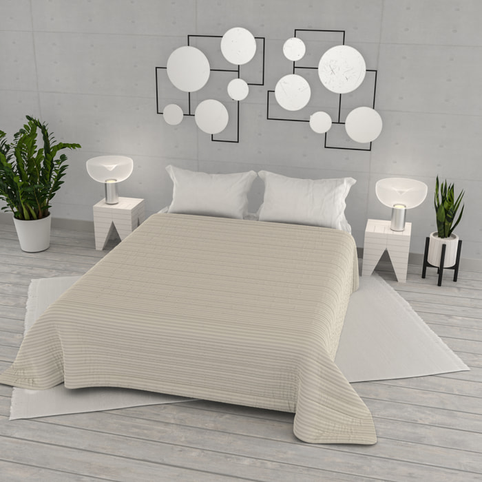 TRAPUNTINO ESTIVO SATIN STRIPES MATRIMONIALE