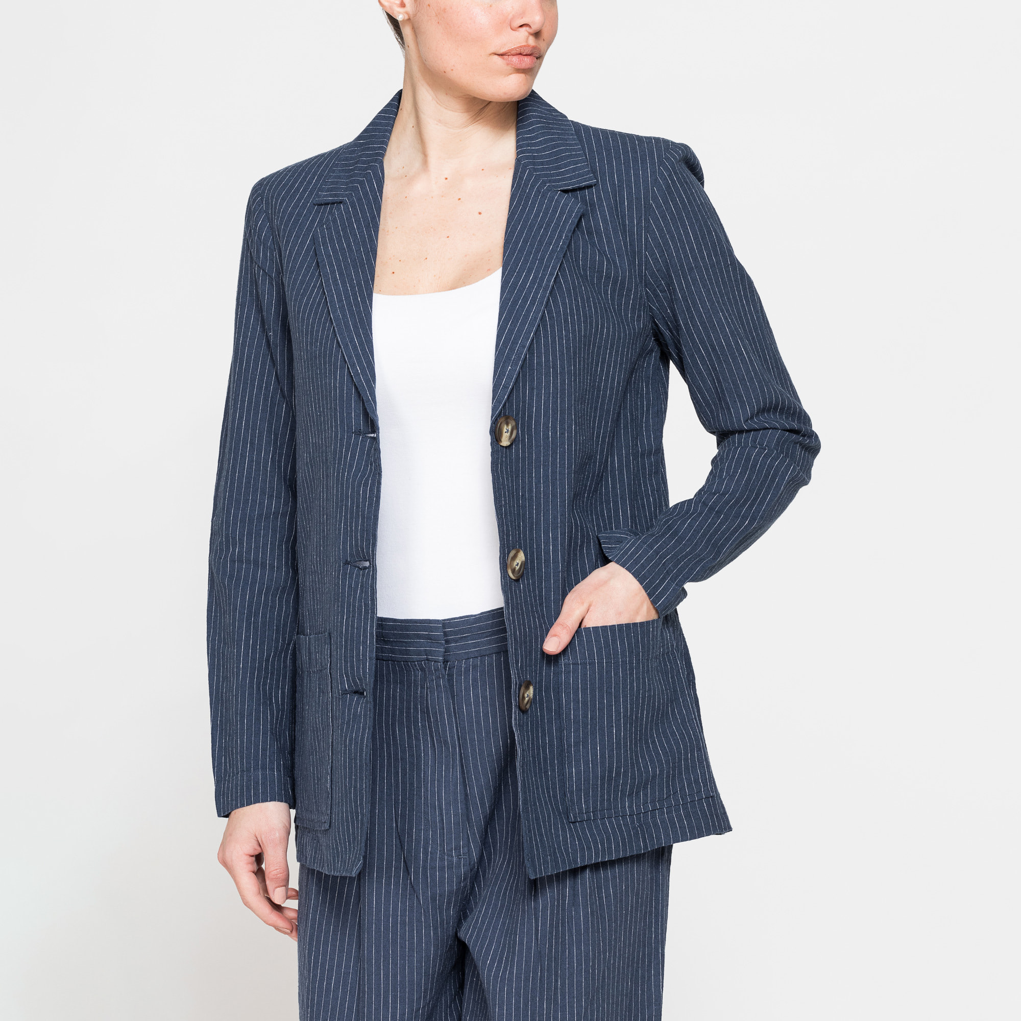 BLAZER IN LINO COTONE