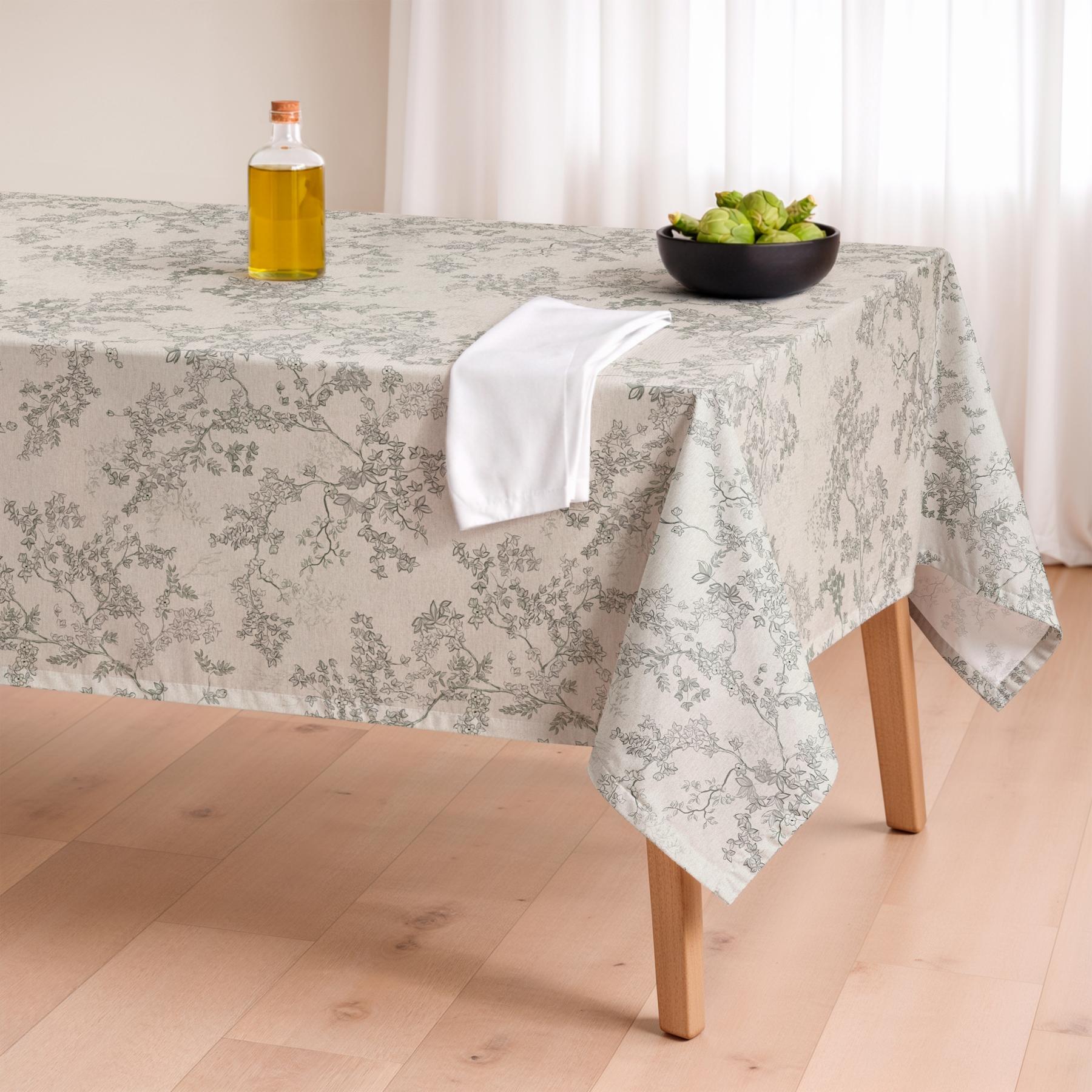 Nappe anti-taches SOMA GRIS CLAIR - en 100 % coton