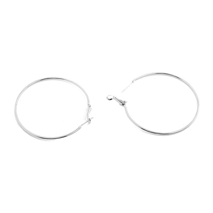 Pendientes Lux by Lux acabadoss en rodio