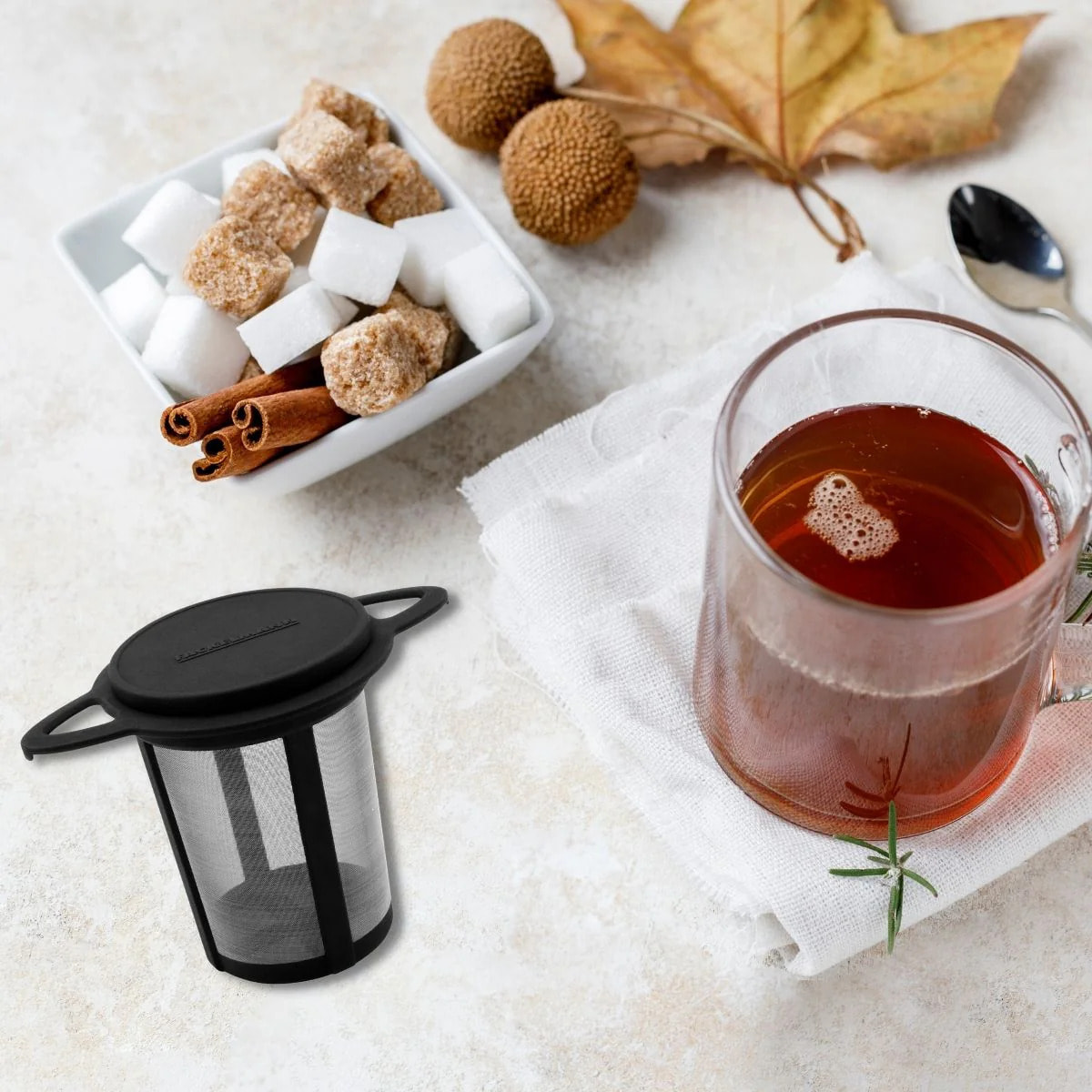 Filtre à thé réemployable pour théière et tasse à thé Fackelmann