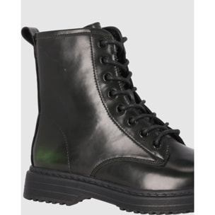 Botines - Verde - Tacón: Bajo