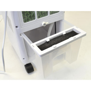 Refroidisseur par évaporation compact avec lamelles rabattables