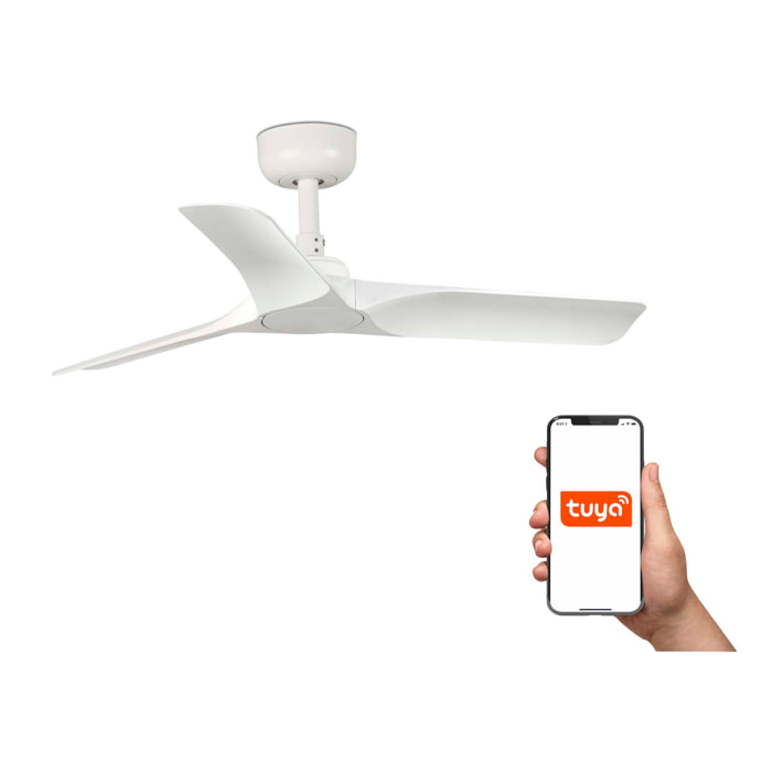 HEY S Ventilateur de plafond blanc TUYA