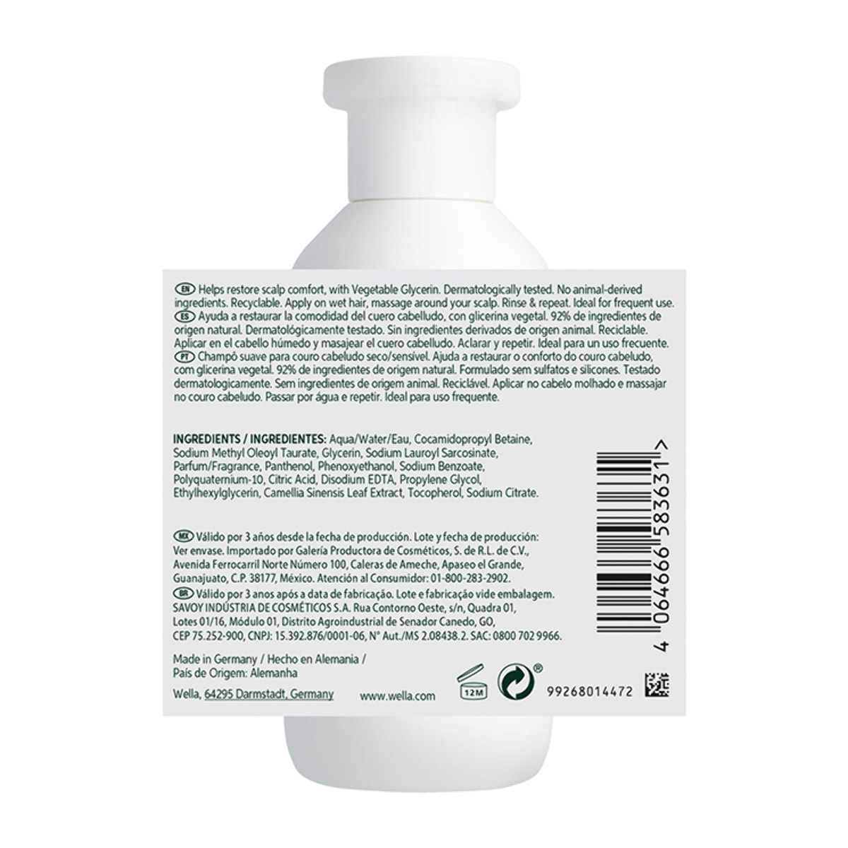 WELLA PROFESSIONALS Elements Calming Shampoo 250ml