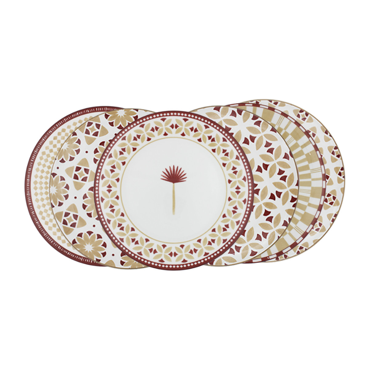Lot de 6 petites assiettes, SABELA