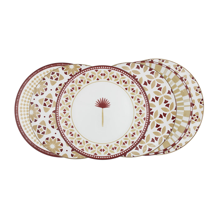 Lot de 6 petites assiettes, SABELA